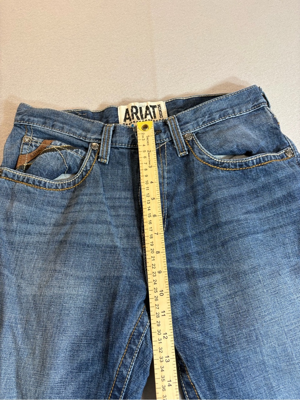 Ariat M2 Relaxed Boot Cut Jeans Men 32x34 Medium Wash - Picture 13 of 16